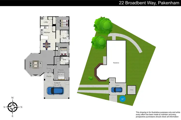 Floorplan of Homely house listing, 22 Broadbent Way, Pakenham VIC 3810