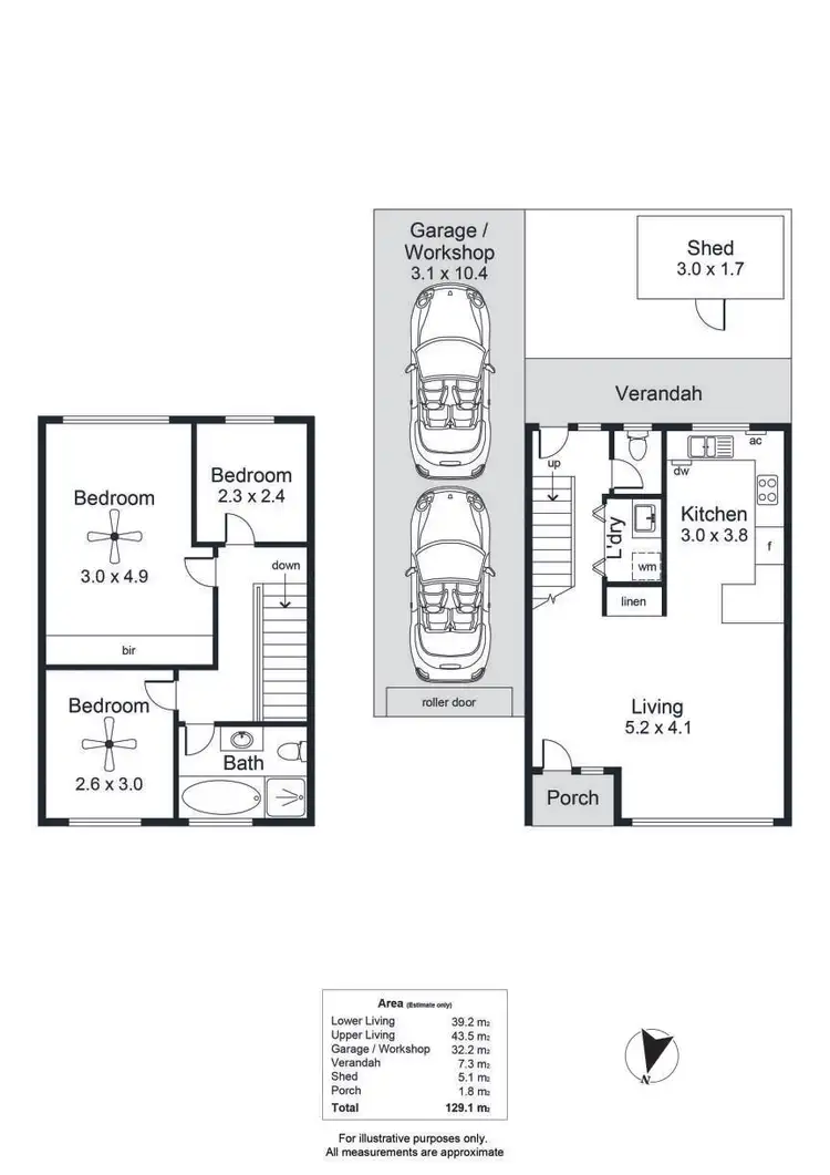 Floorplan of Homely townhouse listing, 12/3-5 View Avenue, Seaton SA 5023