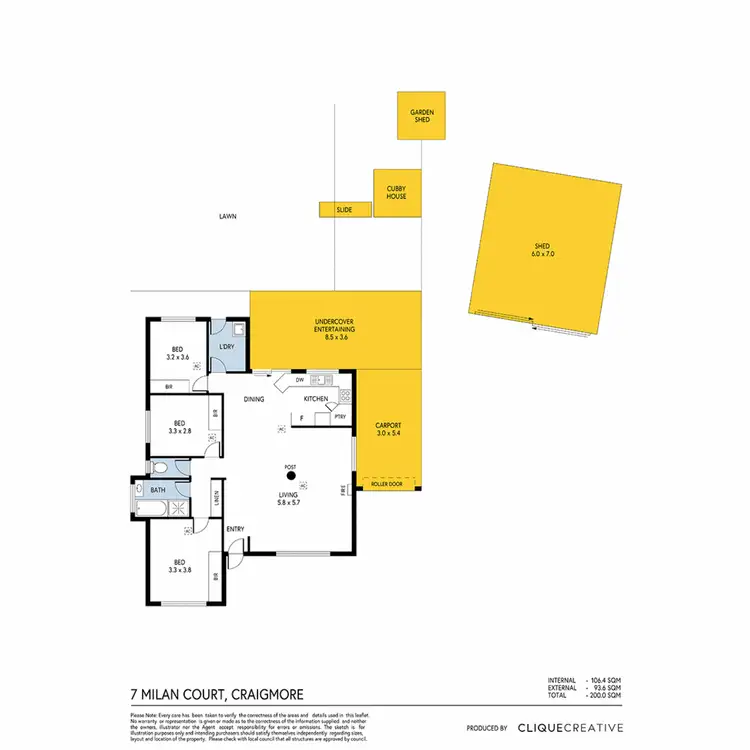 Floorplan of Homely house listing, 7 Milan Court, Craigmore SA 5114