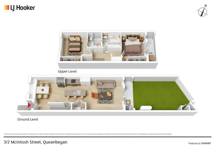Floorplan of Homely townhouse listing, 3/2 Mcintosh Street, Queanbeyan NSW 2620