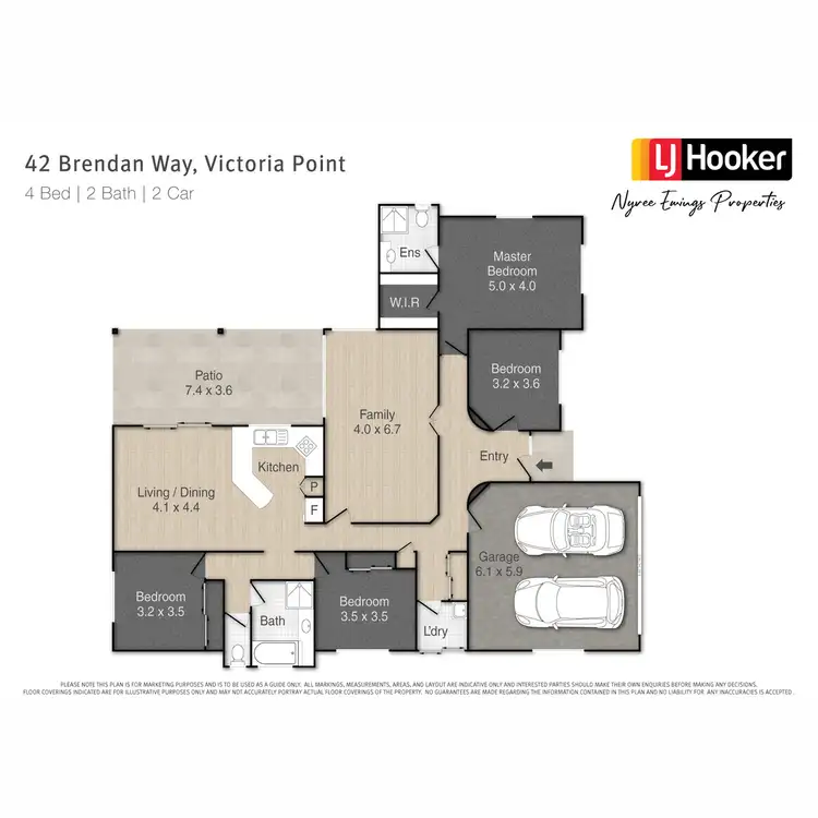 Floorplan of Homely house listing, 42 Brendan Way, Victoria Point QLD 4165