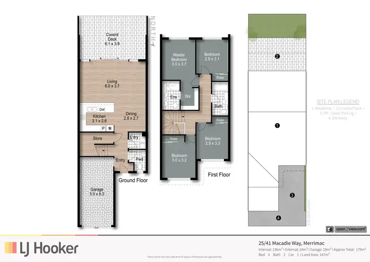 Floorplan of Homely townhouse listing, 25/41 Macadie Way, Merrimac QLD 4226