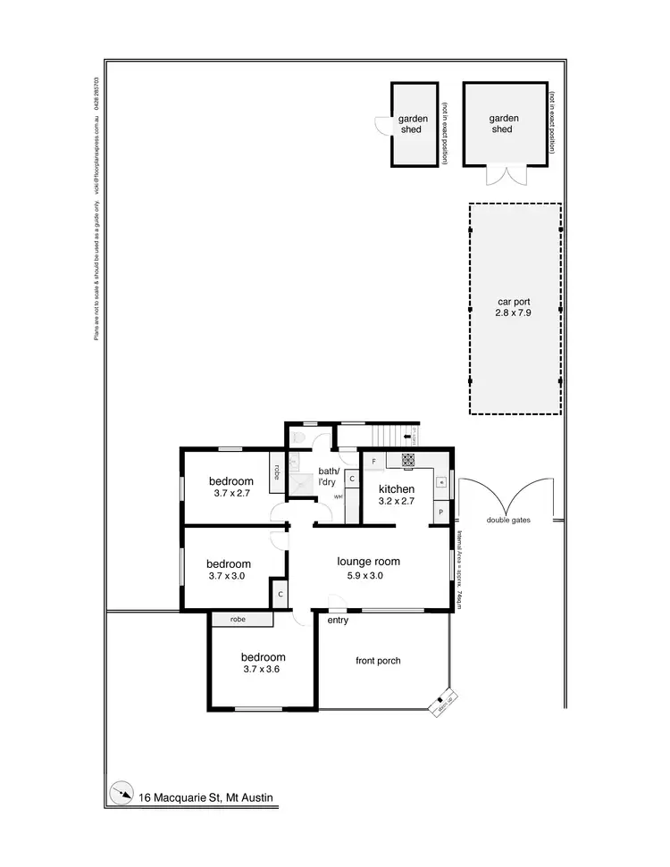 Floorplan of Homely house listing, 16 Macquarie Street, Mount Austin NSW 2650