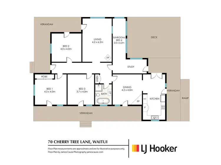 Floorplan of Homely rural property listing, 70 Cherry Tree Lane, Waitui NSW 2443