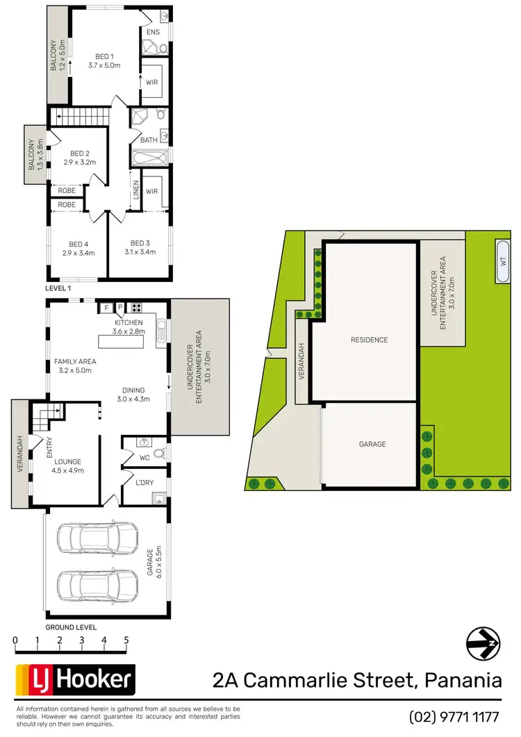 Floorplan of Homely semi-detached listing, 2A Cammarlie Street, Panania NSW 2213
