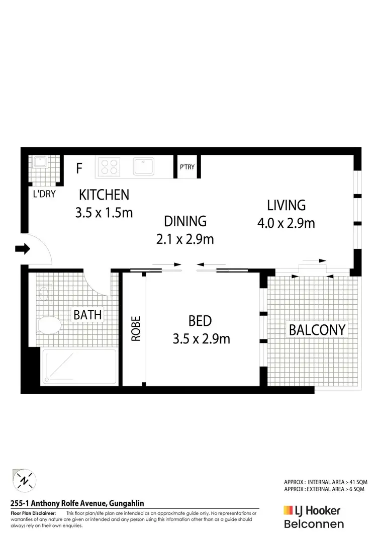 Floorplan of Homely house listing, 255/1 Anthony Rolfe Avenue, Gungahlin ACT 2912