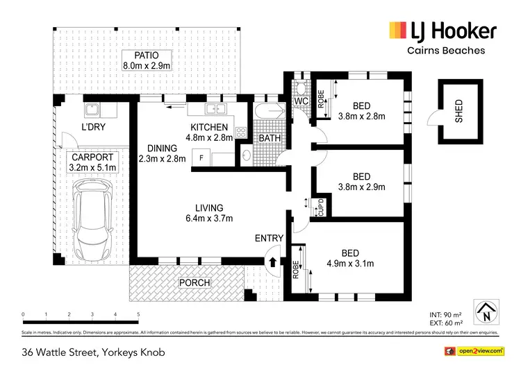 Floorplan of Homely house listing, 36 Wattle Street, Yorkeys Knob QLD 4878
