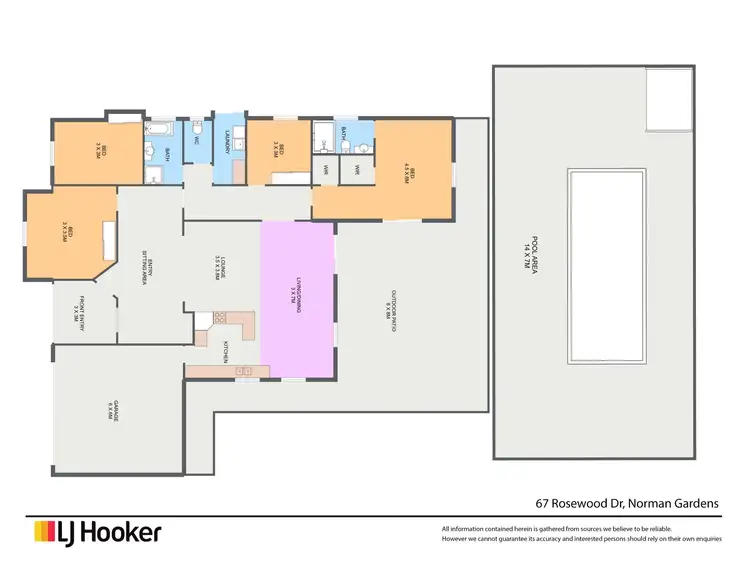 Floorplan of Homely house listing, 67 Rosewood Drive, Norman Gardens QLD 4701