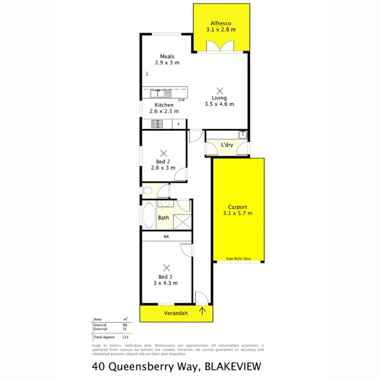 Floorplan of Homely house listing, 40 Queensberry Way, Blakeview SA 5114