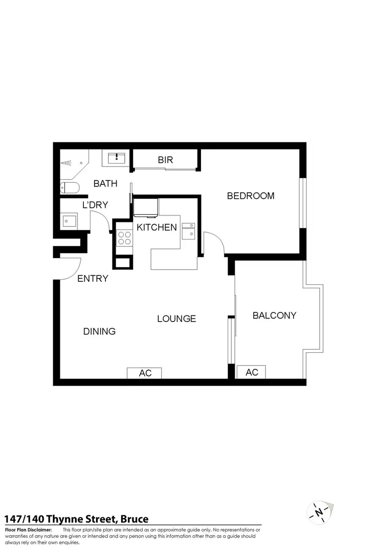 Floorplan of Homely apartment listing, 147/140 Thynne Street, Bruce ACT 2617