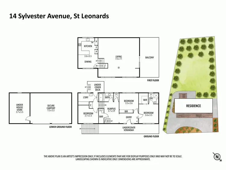 Floorplan of Homely house listing, 14 Sylvester Avenue, St Leonards VIC 3223