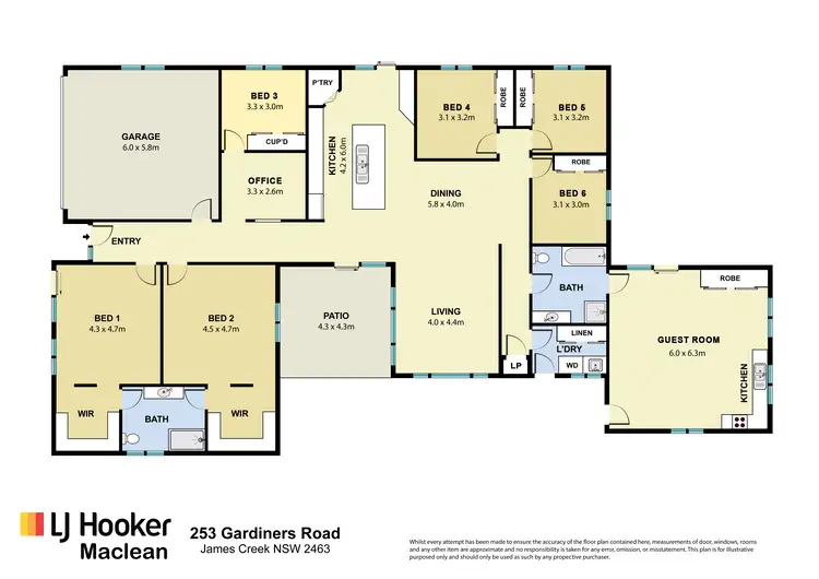 Floorplan of Homely rural property listing, 253 Gardiners Road, James Creek NSW 2463