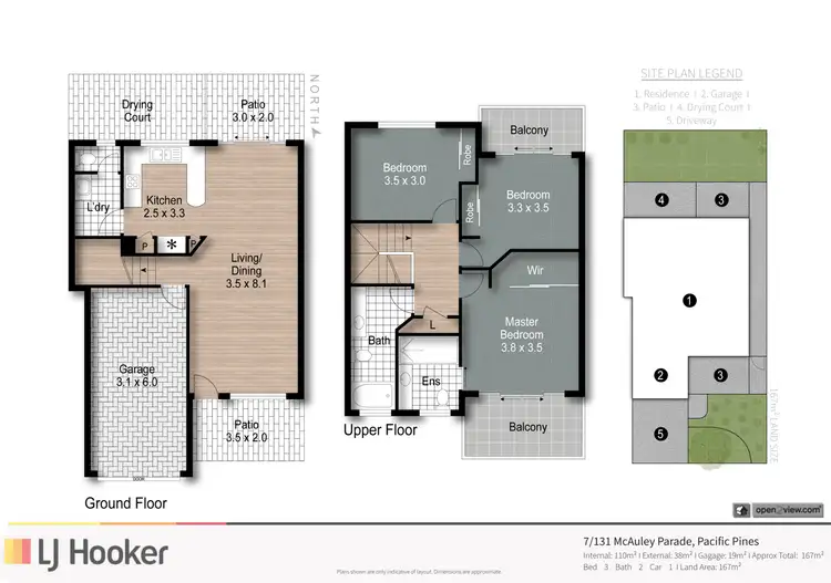 Floorplan of Homely townhouse listing, 7/131 McAuley Parade, Pacific Pines QLD 4211