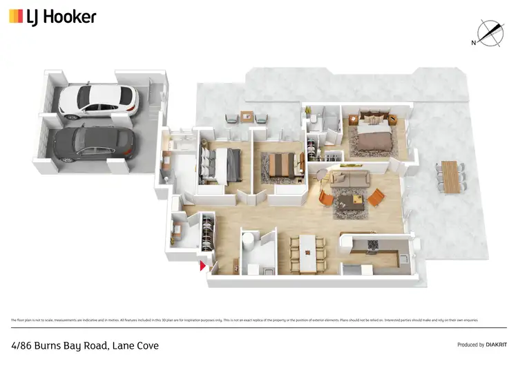 Floorplan of Homely unit listing, 4/86 Burns Bay Road, Lane Cove NSW 2066