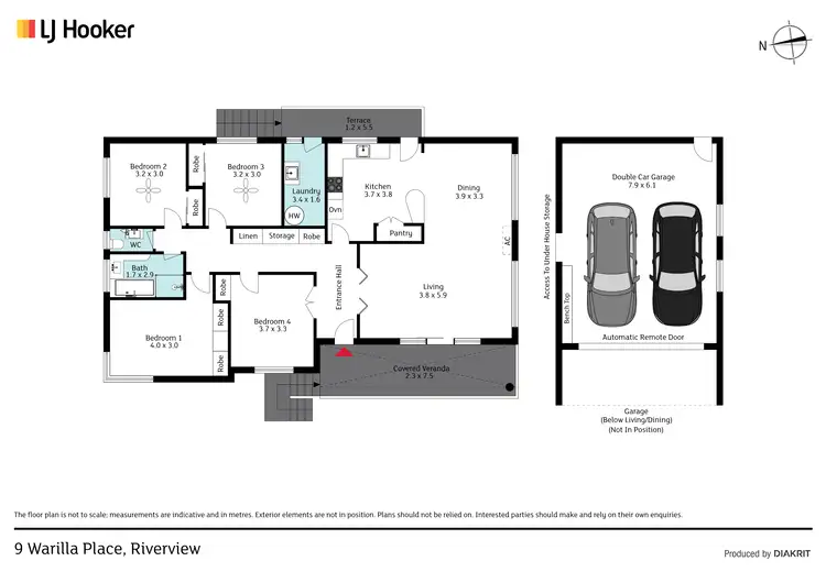 Floorplan of Homely house listing, 9 Warilla Place, Riverview NSW 2066