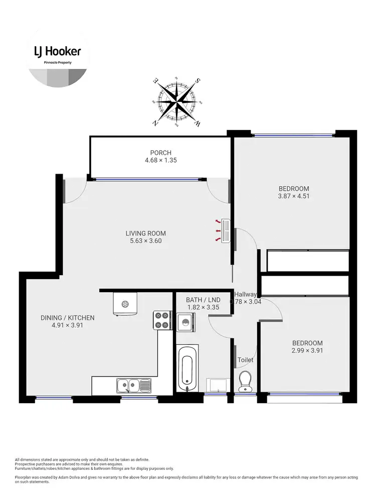 Floorplan of Homely house listing, Unit 1/4 Riverway Road, Montrose TAS 7010