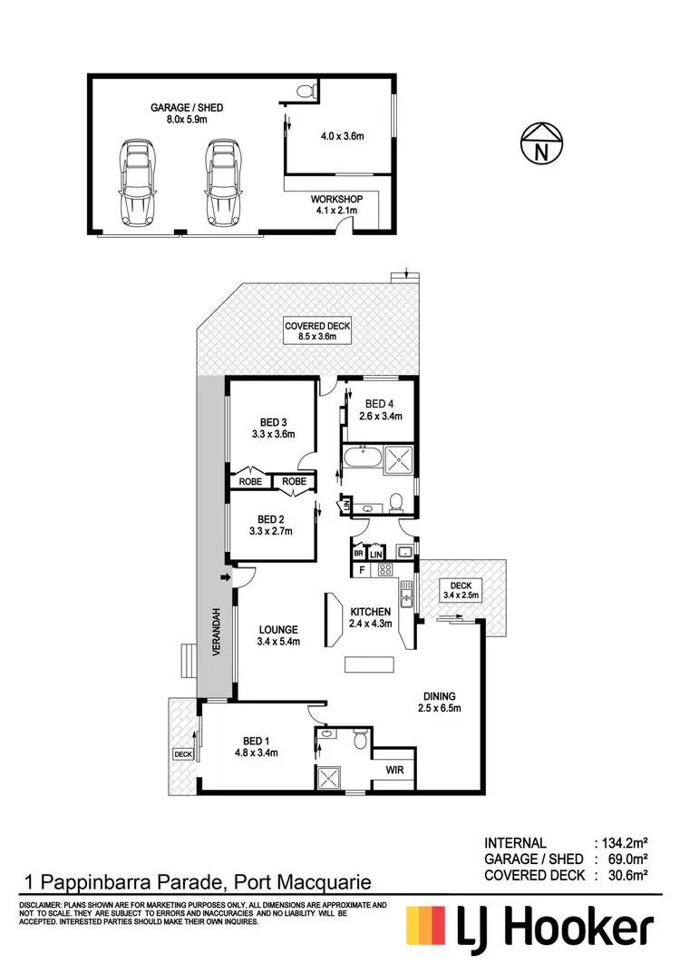 Floorplan of Homely house listing, 1 Pappinbarra Parade, Port Macquarie NSW 2444