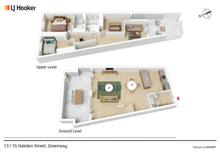 Floorplan of Homely apartment listing, 13/35 Oakden Street, Greenway ACT 2900