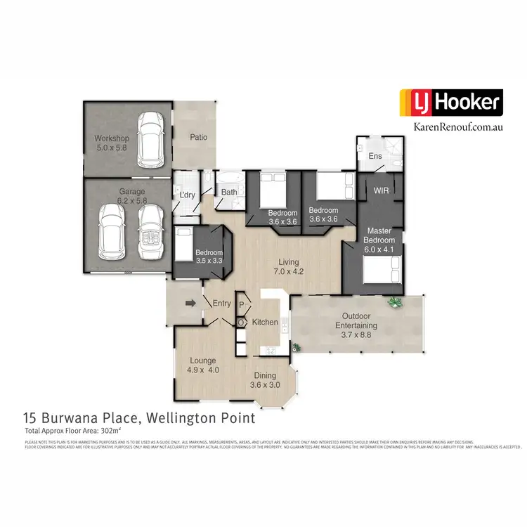 Floorplan of Homely house listing, 15 Burwana Place, Wellington Point QLD 4160