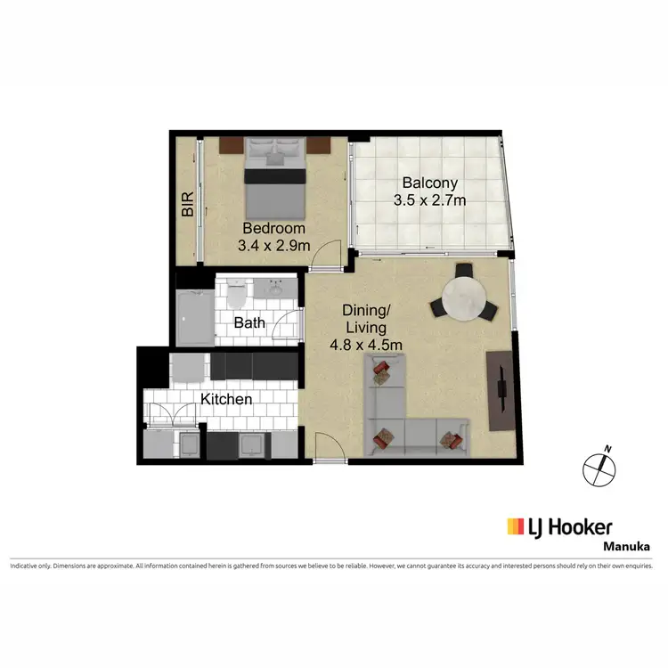 Floorplan of Homely apartment listing, 2001/15 Bowes Street, Phillip ACT 2606