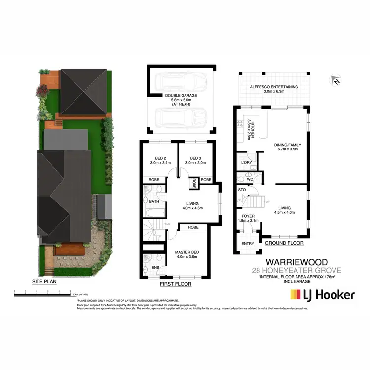 Floorplan of Homely townhouse listing, 28 Honeyeater Grove, Warriewood NSW 2102
