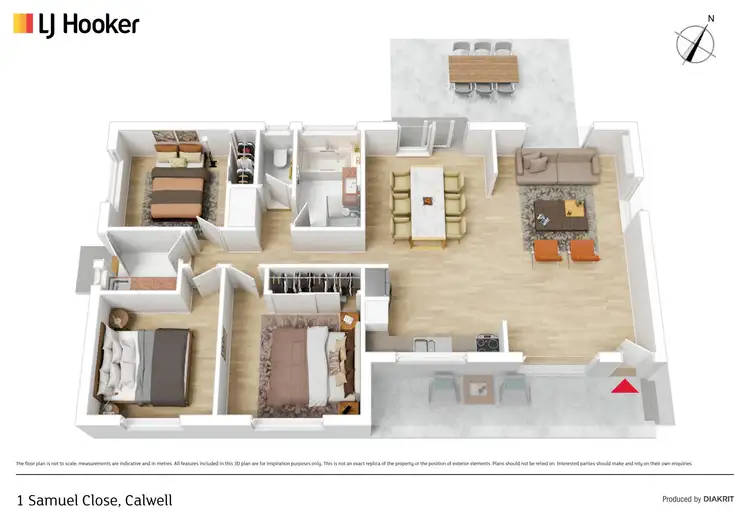 Floorplan of Homely house listing, 1 Samuel Close, Calwell ACT 2905