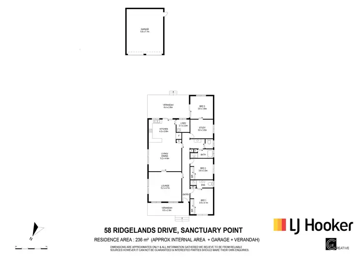 Floorplan of Homely house listing, 58 Ridgelands Drive, Sanctuary Point NSW 2540