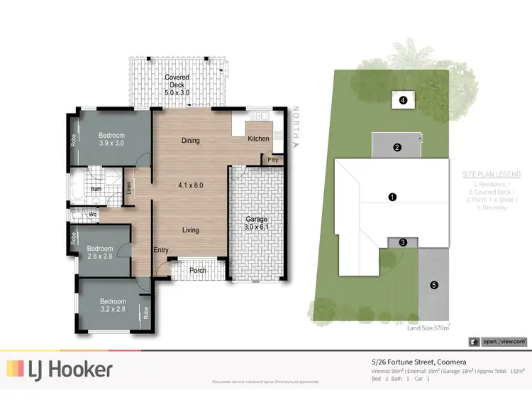 Floorplan of Homely townhouse listing, 5/26 Fortune Street, Coomera QLD 4209