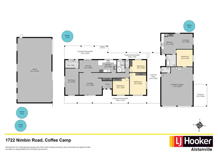 Floorplan of Homely house listing, 1722 Nimbin Road, Coffee Camp NSW 2480