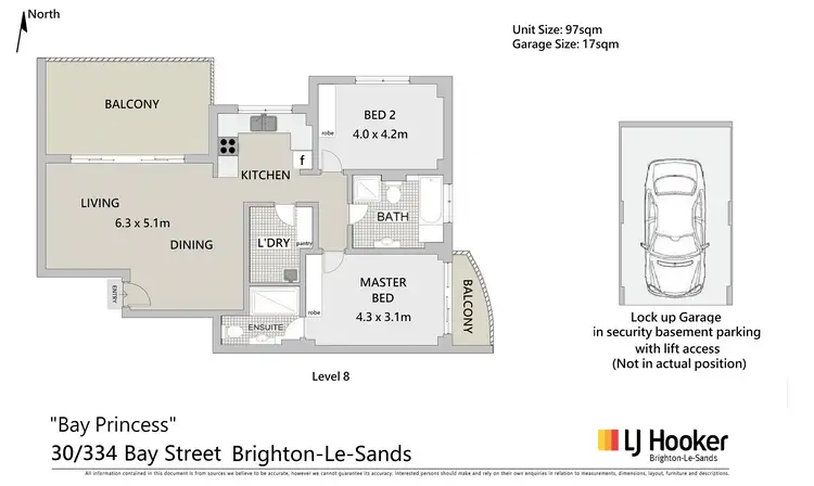 Floorplan of Homely apartment listing, 30/334 Bay Street, Brighton-Le-Sands NSW 2216