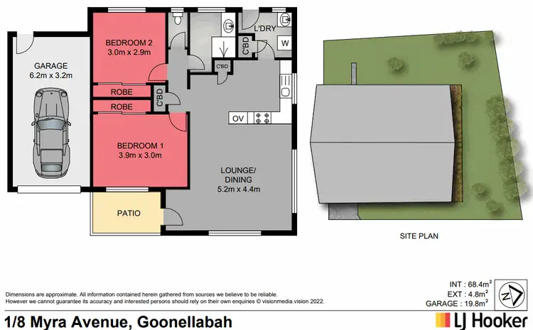 Floorplan of Homely house listing, 1/8 Myra Avenue, Goonellabah NSW 2480