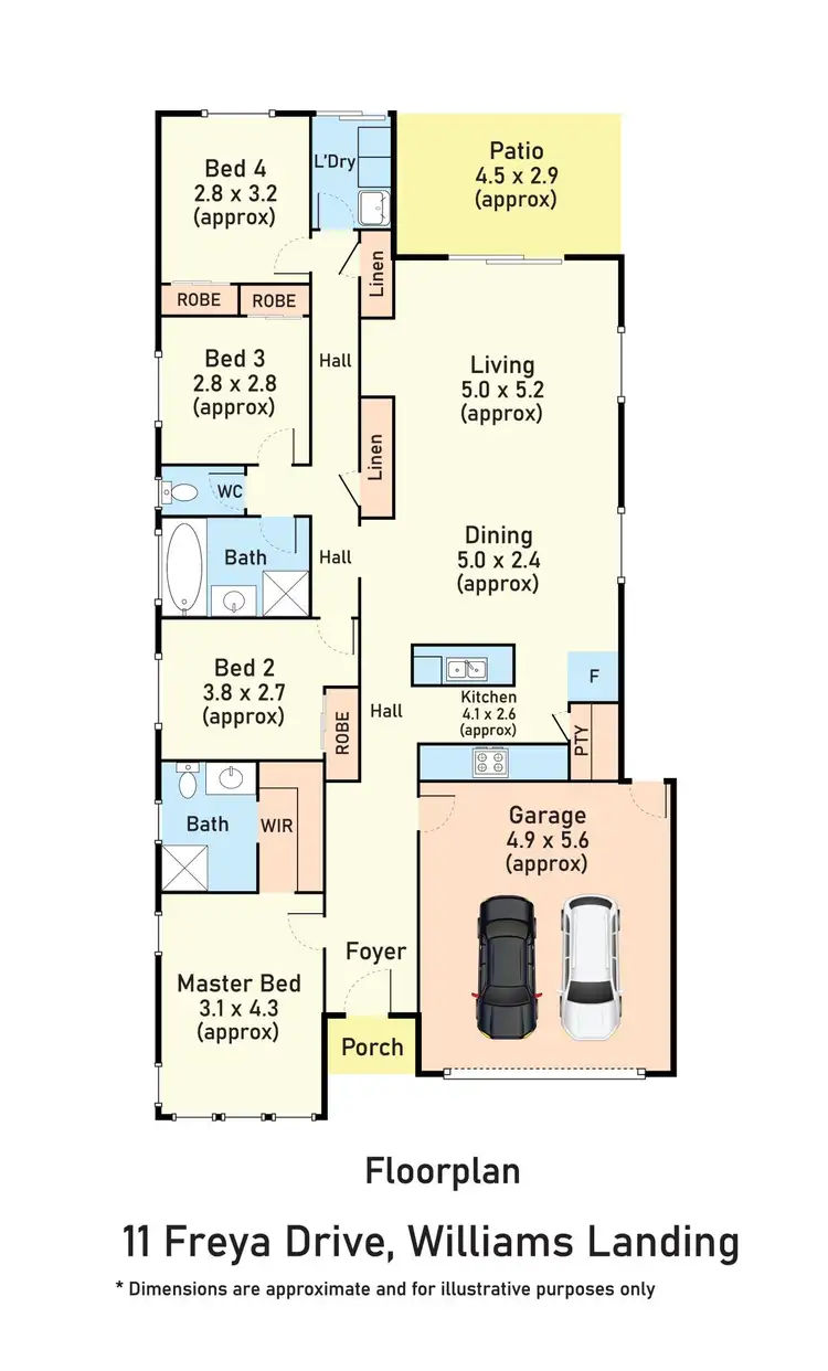 Floorplan of Homely house listing, 11 Freya Drive, Williams Landing VIC 3027