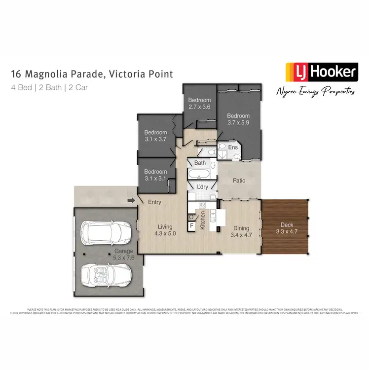 Floorplan of Homely house listing, 16 Magnolia Parade, Victoria Point QLD 4165