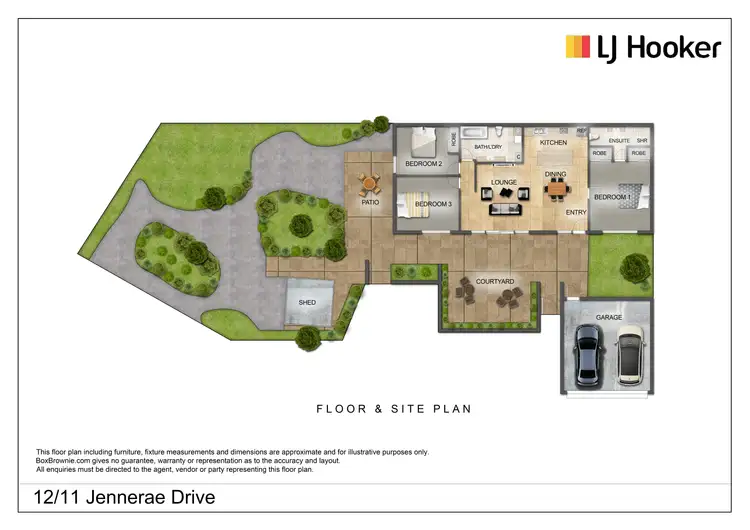 Floorplan of Homely unit listing, 12/11 Jennerae Drive, Stuart NT 870