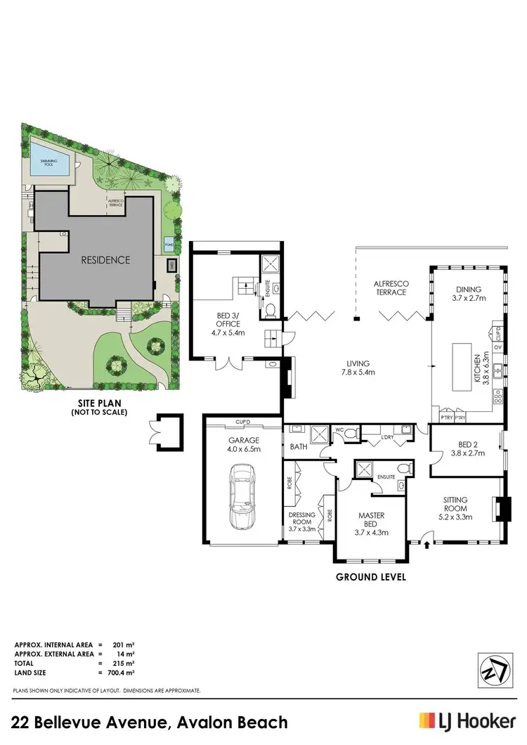Floorplan of Homely house listing, 22 Bellevue Avenue, Avalon Beach NSW 2107