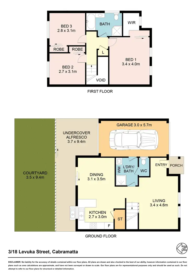 Floorplan of Homely townhouse listing, 3/18 Levuka St, Cabramatta NSW 2166