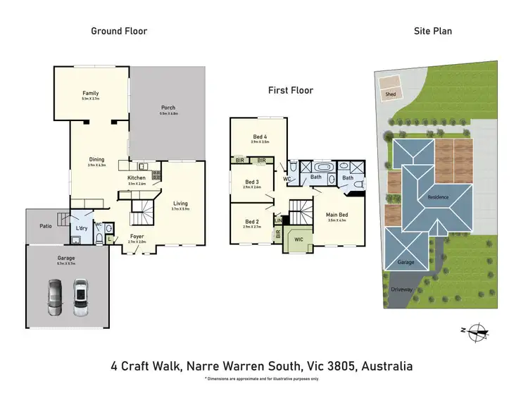Floorplan of Homely house listing, 4 Craft Walk, Narre Warren South VIC 3805