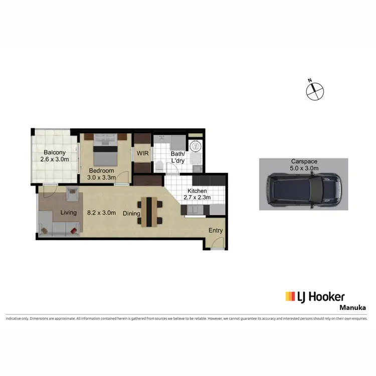 Floorplan of Homely apartment listing, 34/28 Watson Street, Turner ACT 2612