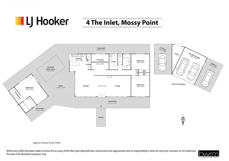 Floorplan of Homely house listing, 4 The Inlet, Mossy Point NSW 2537