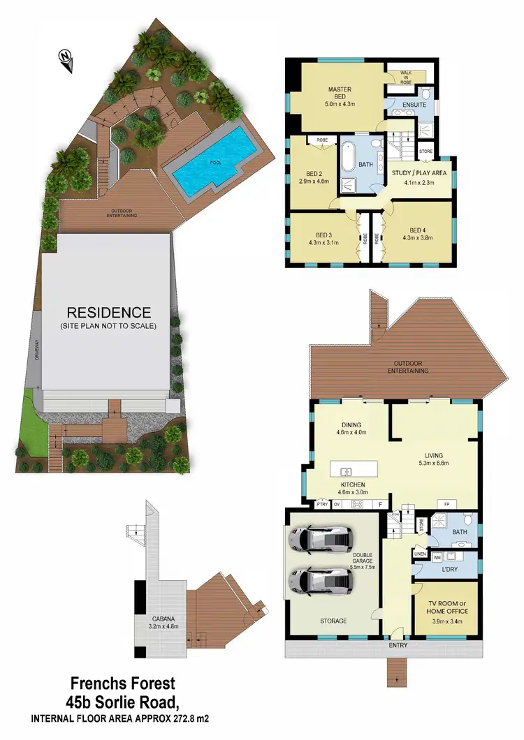 Floorplan of Homely house listing, 45b Sorlie Road, Frenchs Forest NSW 2086