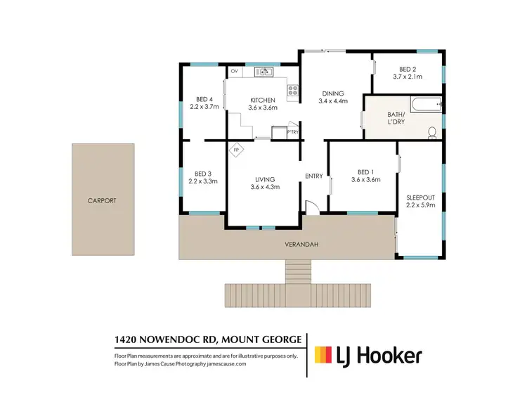 Floorplan of Homely house listing, 1420 Nowendoc Road, Mount George NSW 2424