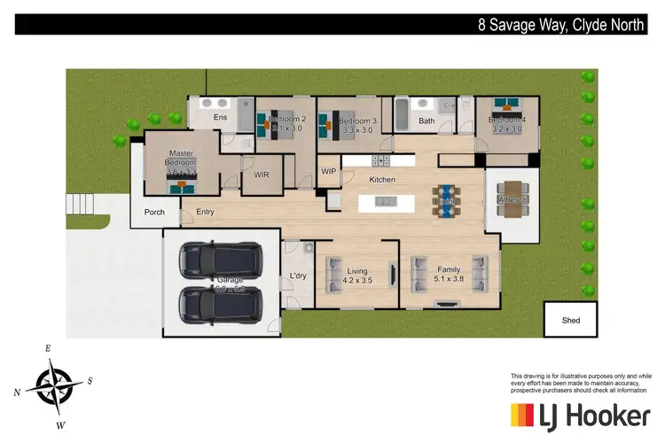 Floorplan of Homely house listing, 8 Savage Way, Clyde North VIC 3978