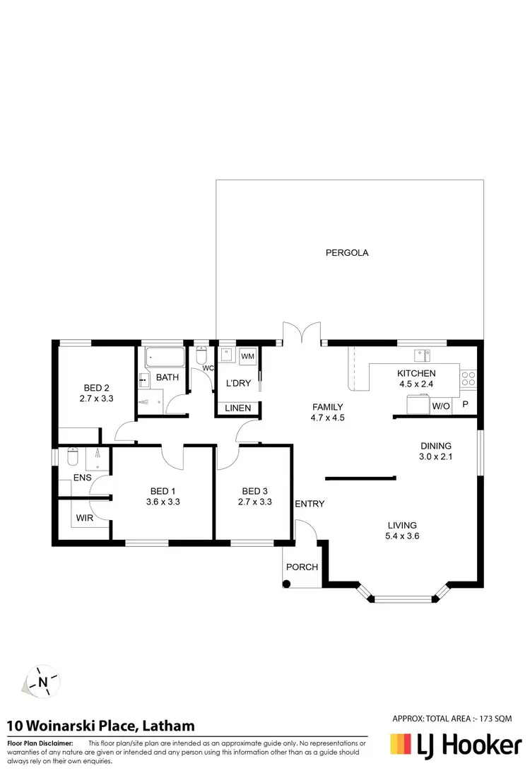 Floorplan of Homely house listing, 10 Woinarski Place, Latham ACT 2615