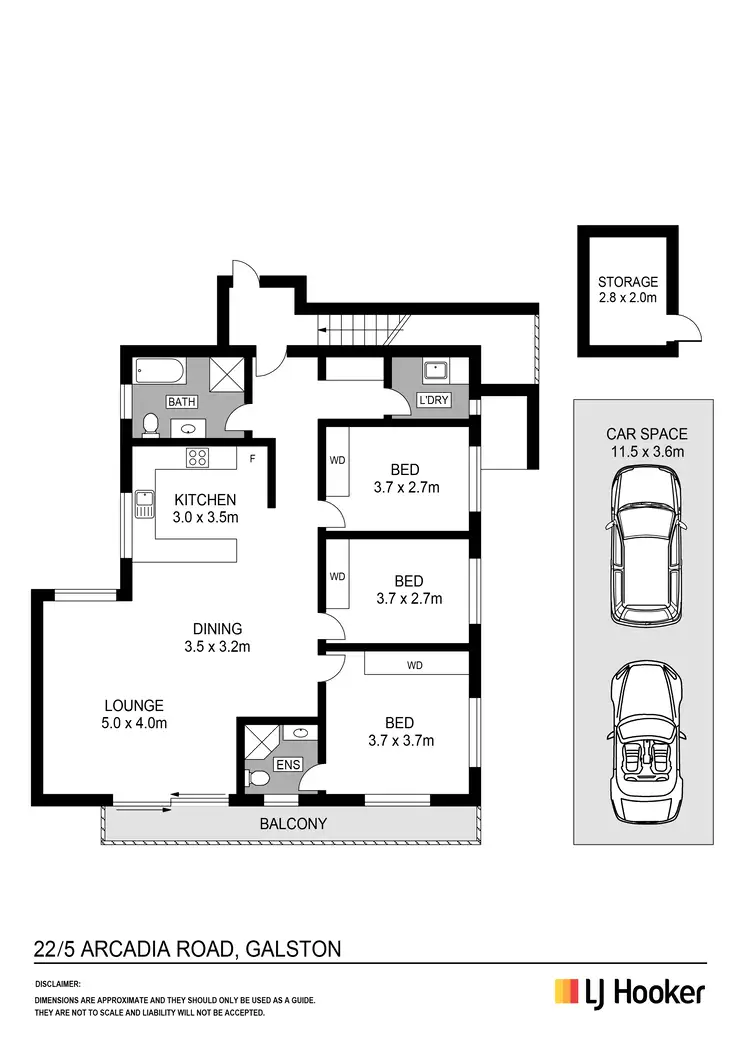 Floorplan of Homely apartment listing, 22/5 Arcadia Road, Galston NSW 2159