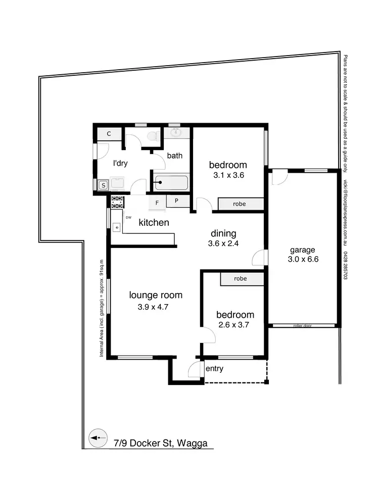 Floorplan of Homely house listing, Unit 7/9 Docker Street, Wagga Wagga NSW 2650