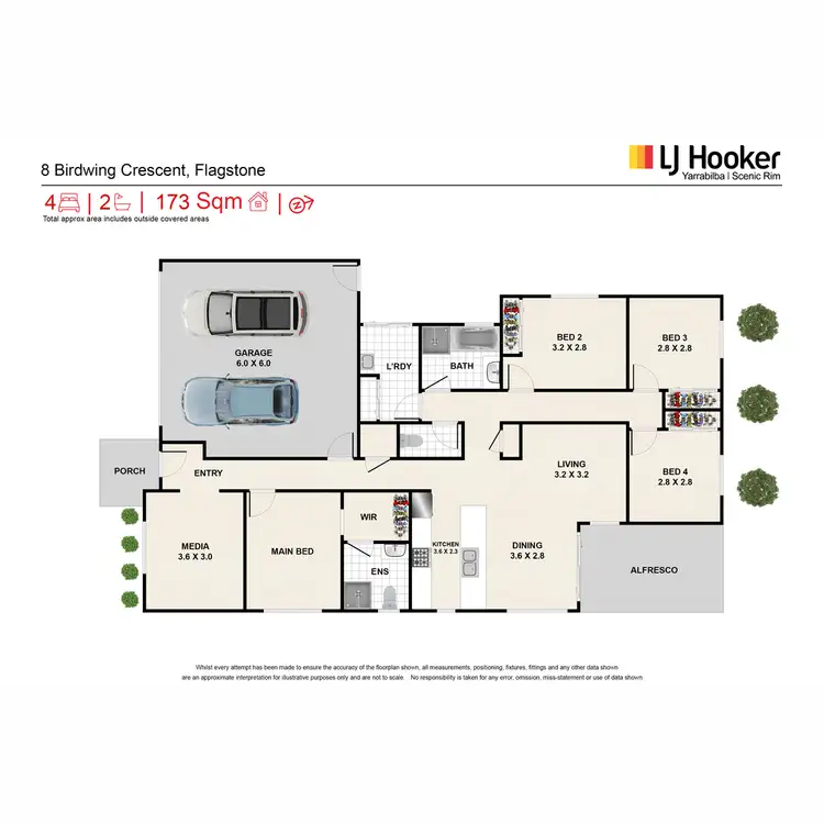 Floorplan of Homely house listing, 8 Birdwing Crescent, Flagstone QLD 4280