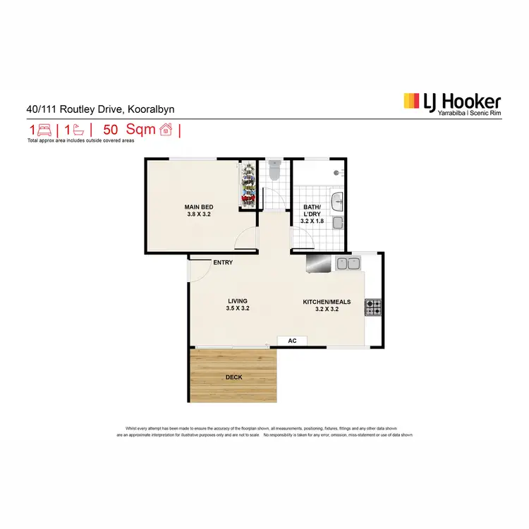 Floorplan of Homely unit listing, 40/97-111 Routley Drive, Kooralbyn QLD 4285