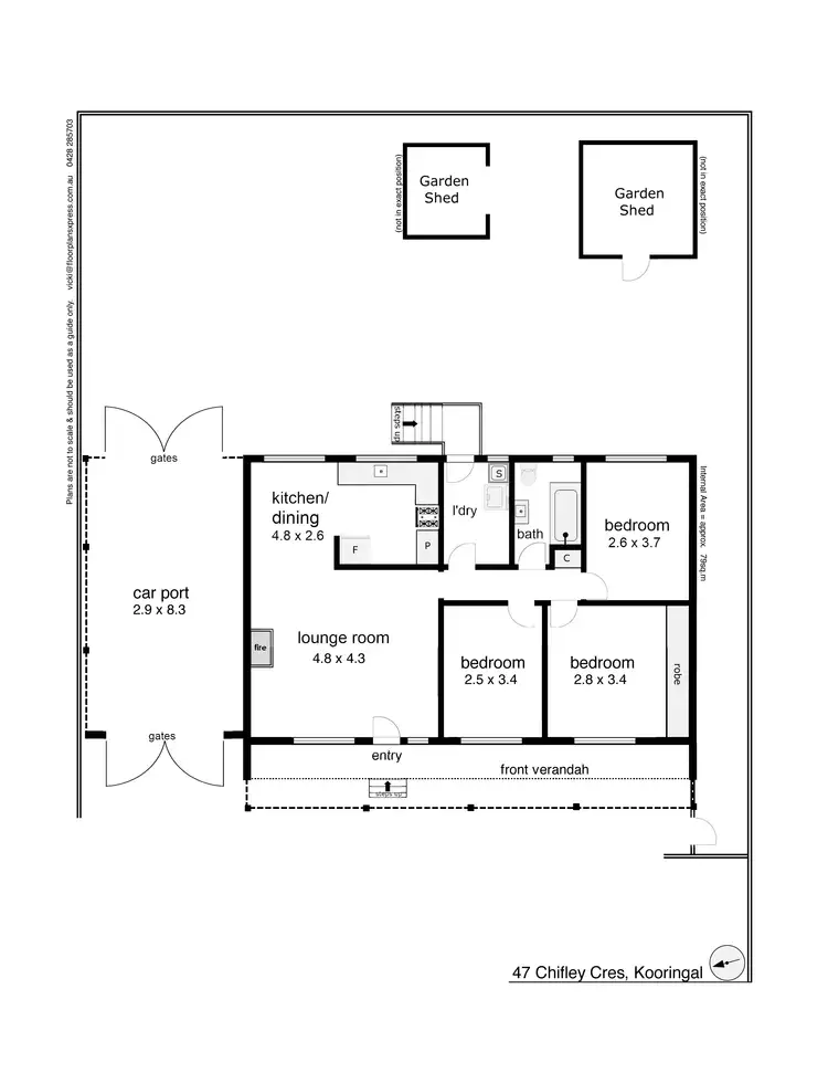 Floorplan of Homely house listing, 47 Chifley Crescent, Kooringal NSW 2650