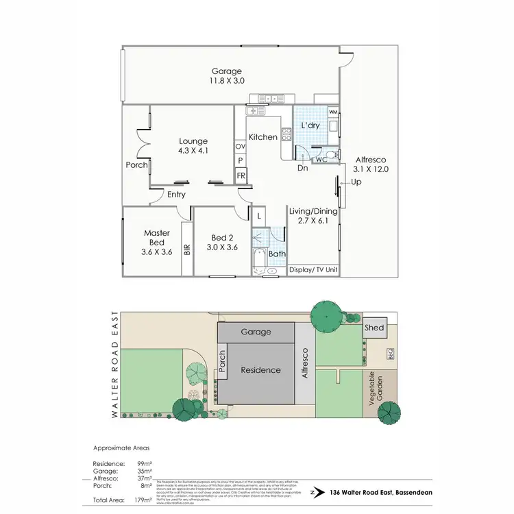 Floorplan of Homely house listing, 136 Walter Road East, Bassendean WA 6054