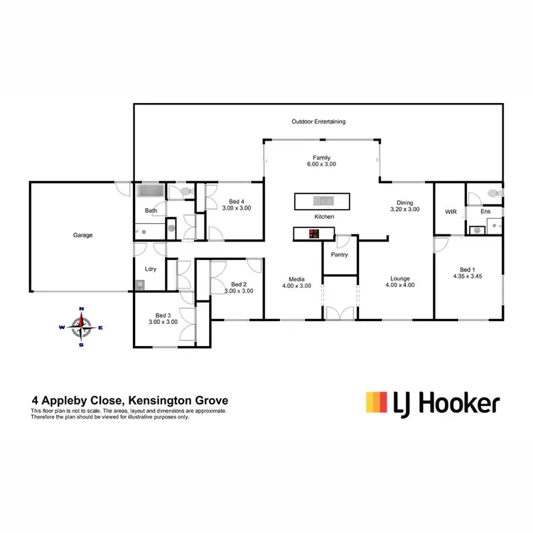 Floorplan of Homely house listing, 4 Appleby Close, Kensington Grove QLD 4341